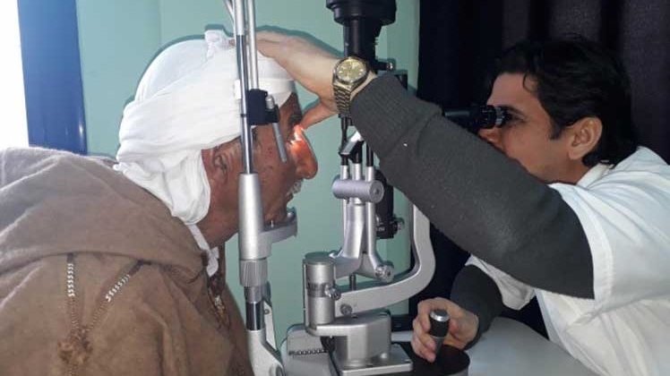المغير.. فحوصات مجانية في طب العيون