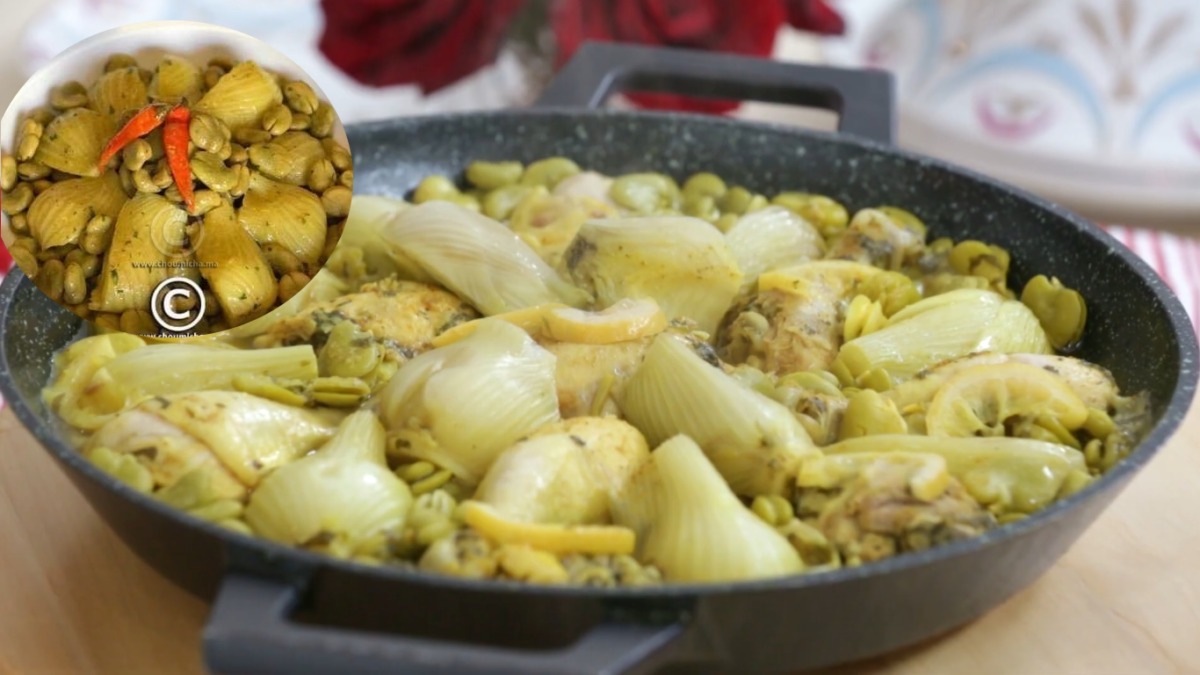 طاجين بالفول والبسباس