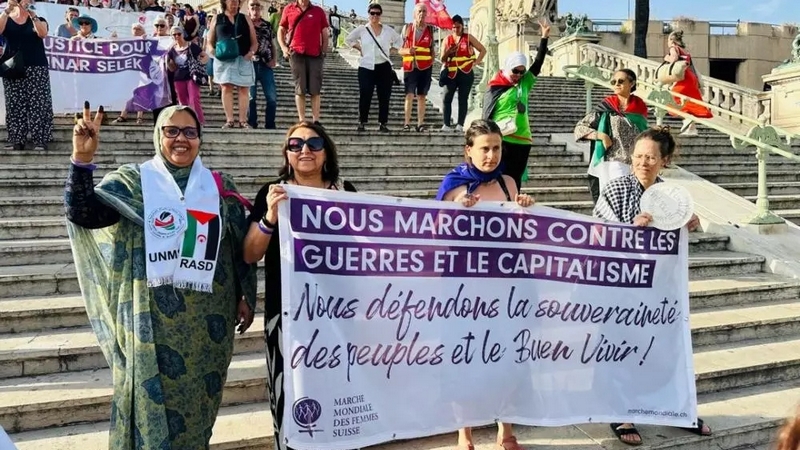 الأمينة العامة للإتحاد الوطني للمرأة الصحراوية تشارك بفرنسا في ملتقى المسيرة الدولية للنساء