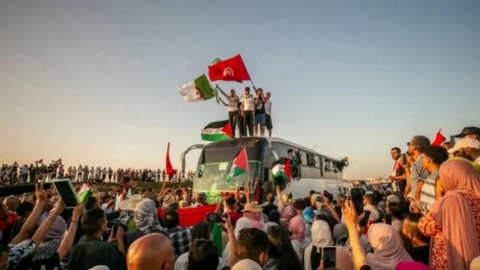 قيادي في حركة الشّعب التونسي: يجب أن تلي قافلة الصمود قوافل أخرى..