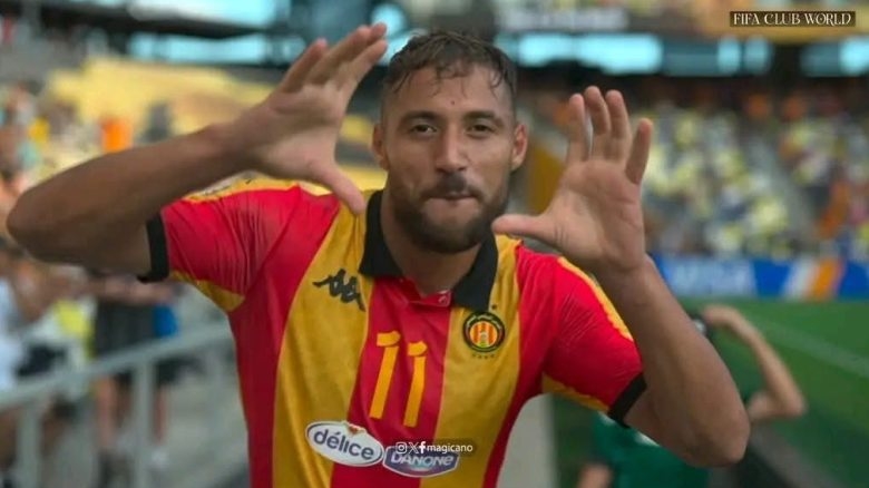 بلايلي يمنح الترجي الفوز على لوس انجليس ويتحصل على جائزة أفضل لاعب